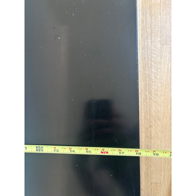 Mid-Century Modern 1940s Attributed to Paul McCobb Black Lacquer Coffee Table For Sale - Image 3 of 8