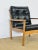 Scandinavian Armchair in Teak and Black Leather, 1960s For Sale - Image 10 of 11