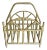 Vintage Asian Chinoiserie Bamboo Magazine Rack For Sale