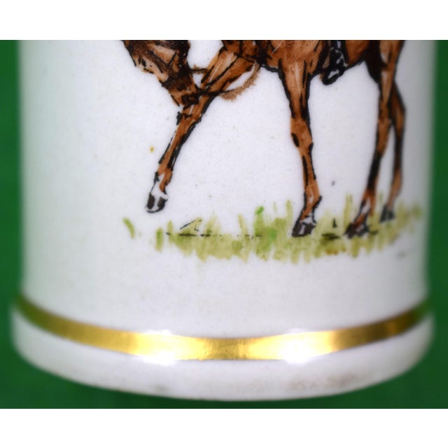 Paper Abercrombie & Fitch X Cyril Gorainoff Porcelain Fox-Hunter W/ Evans Brass Lighter For Sale - Image 7 of 8