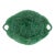 Late 19th Century English Green Majolica Serving Dish For Sale