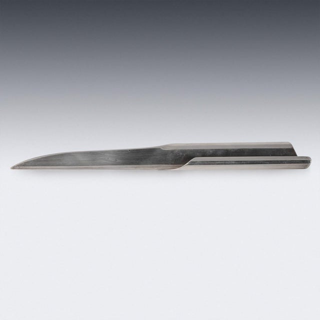 A 20th century refined and minimalist desk accessory, this piece exemplifies bulgari’s distinctive modern aesthetic. The...