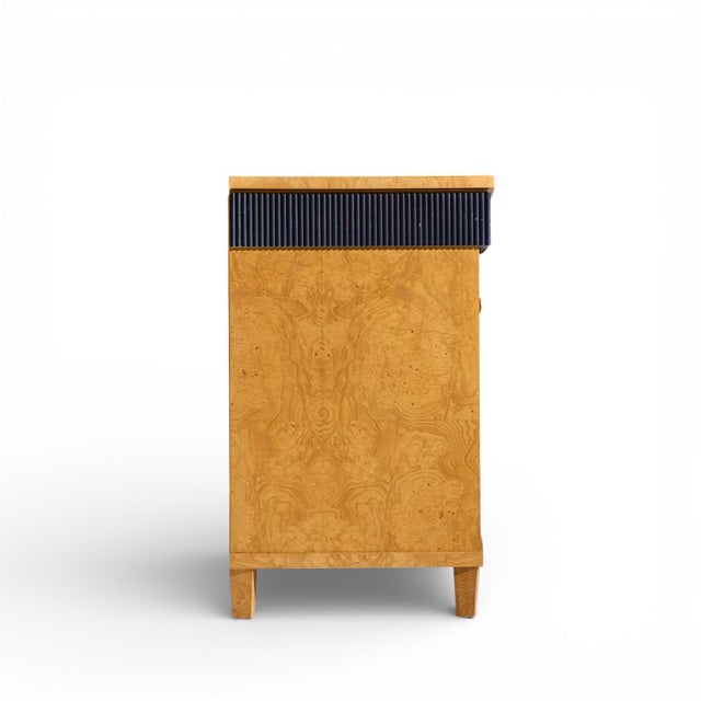 Baker Furniture Company Baker Furniture Biedermeier Style Burlwood Lowboy Dresser For Sale - Image 4 of 8