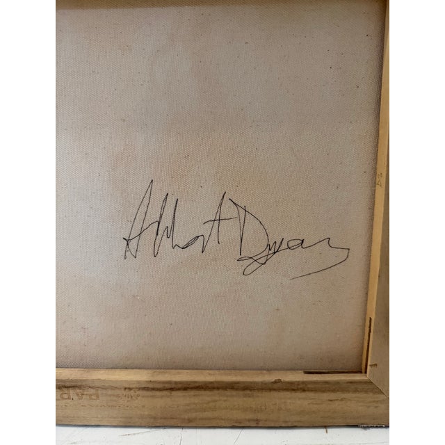 Tan Vintage Expressive Nude Female Figure Painting - Signed in the Back For Sale - Image 8 of 8