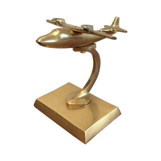 Vintage Brass Airplane For Sale