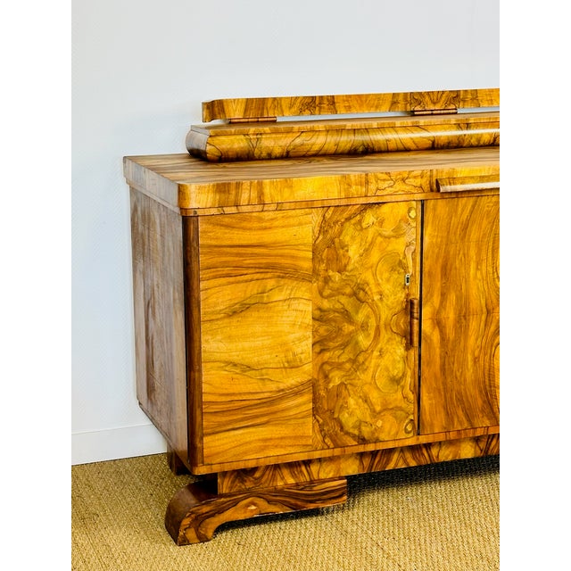 Art Deco Walnut Burl Sideboard by Jules Leleu, 1930 For Sale - Image 9 of 18
