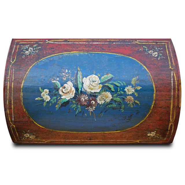 Painted Tabletop Box For Sale - Image 6 of 11