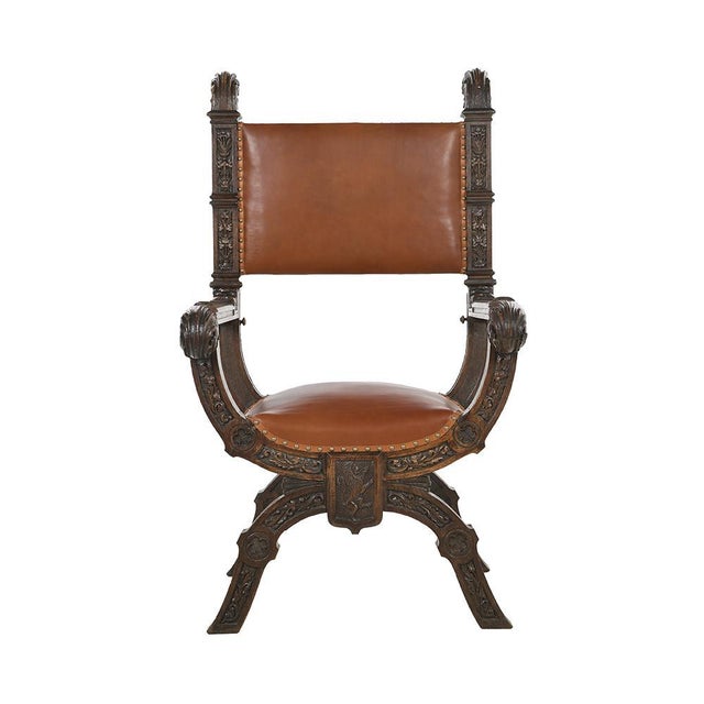 Set of Italian Renaissance Style Chairs For Sale - Image 3 of 11