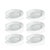 The Alabaster Glass Plate features bands of whites swirling together on smooth glass. This round plate makes the ideal...