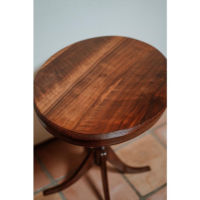 Vintage Solid American Walnut Pedestal Table For Sale In Phoenix - Image 6 of 14