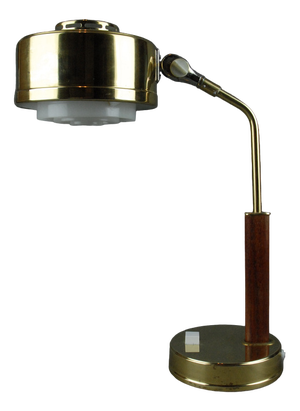 Vintage Swedish Table Lamp in Brass for BJS Skellefteå, 1950s