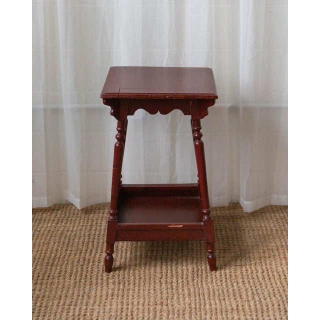 Antique Painted Oak Side Table For Sale - Image 14 of 15