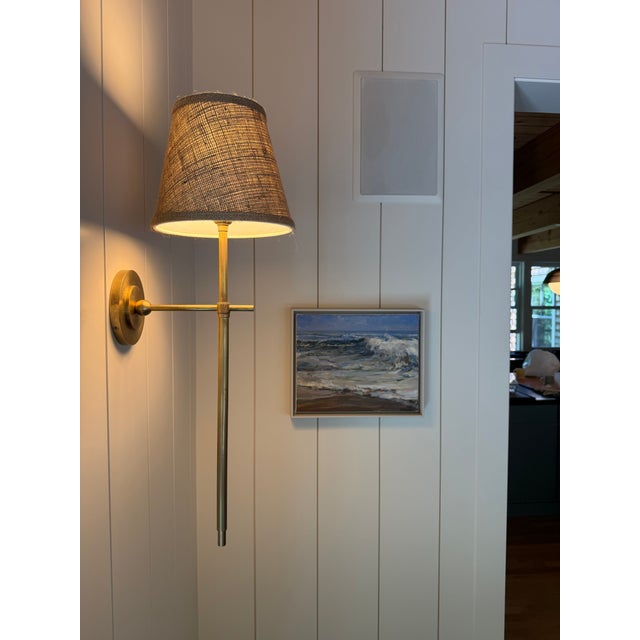 Metal 4 Visual Comfort Bryant Sconces --- Long Tail For Sale - Image 7 of 11