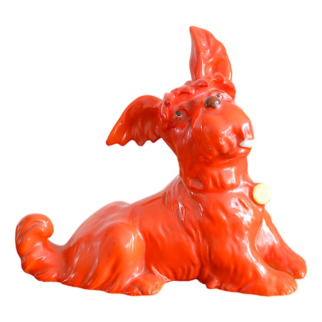Porcelain Fox Terrier by Goebel, 1920s-1940s For Sale