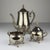 Vintage Metal Coffee Set, Italy, 1980s, Set of 3 For Sale - Image 13 of 18