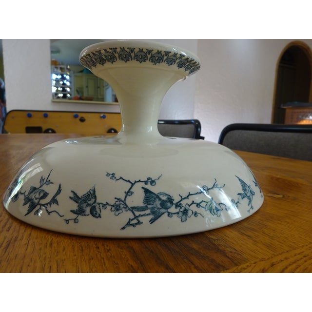Large Terre De Fer Compote Dish by HB&Cie, 1890s For Sale - Image 13 of 18