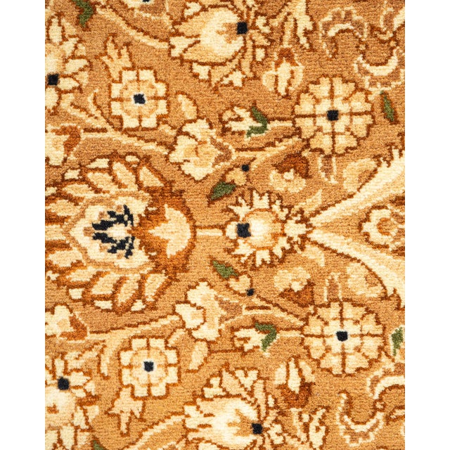 Traditional Mogul, One-of-a-Kind Hand-Knotted Area Rug - Yellow, 6' 1" x 9' 1" For Sale - Image 3 of 8