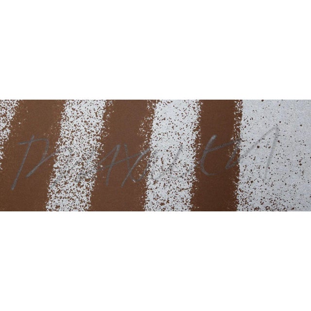 A serigraph by the American artist, Paul Maxwell from 1978 that is called "Untitled - Brown Folk Pattern". It is numbered...