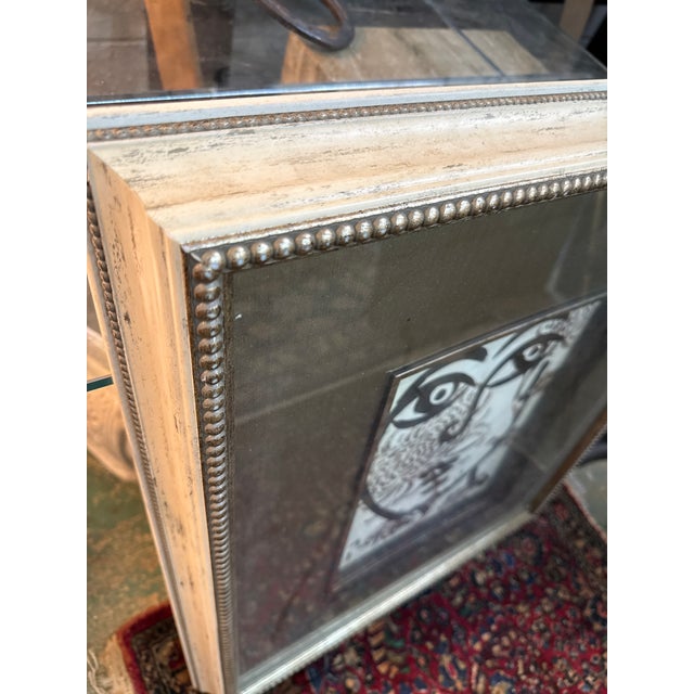 1970s Peter Keil Abstract Black and White Portrait Painting For Sale In Atlanta - Image 6 of 7