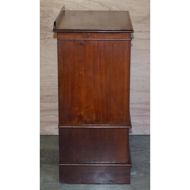 Antique Victorian Hardwood Military Campaign Drinks Cabinet or Tv Stand For Sale - Image 13 of 18