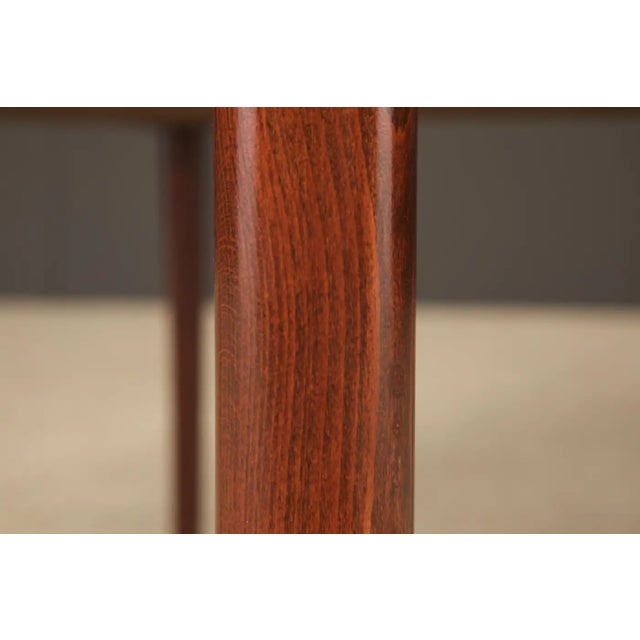 Set of Six Black Leather Dining Armchairs W Cassina Label, C 1980s, Refinished For Sale - Image 11 of 16