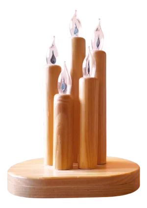 Electric Pine Candleholder, Sweden, 1980s