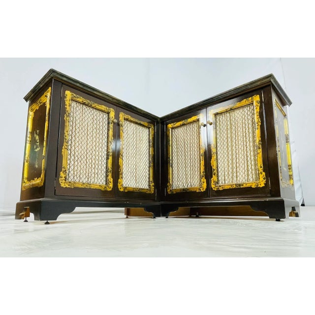 1950s Vintage Corner Storage Cabinet Attb to Phyllis Morris, Usa 1950's For Sale - Image 5 of 12