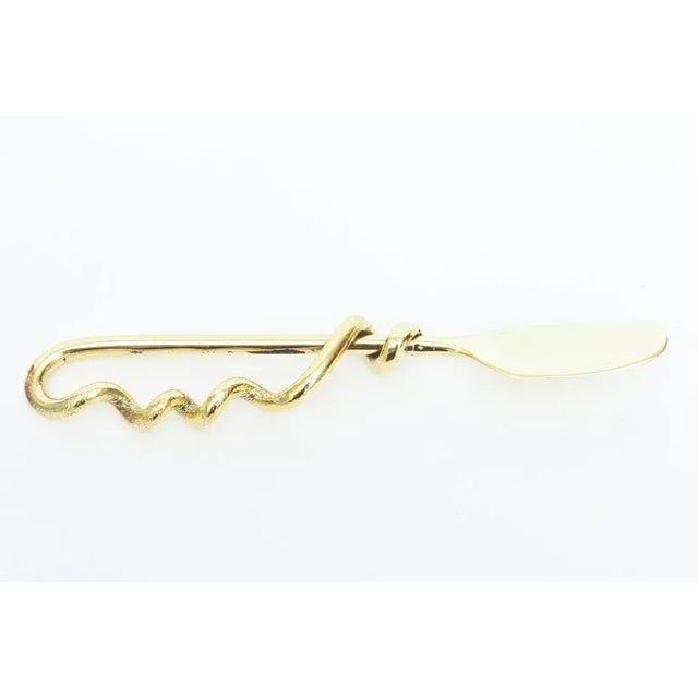 Vintage Brass Hand Wrought Sculptural Serving Pieces Pair of 1980's For Sale In Miami - Image 6 of 7