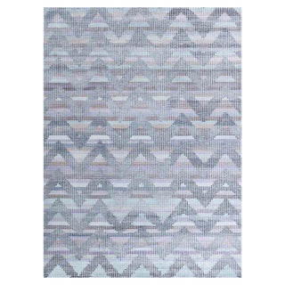 Moleskin Modern Wool and Silk Rug by Doris Leslie Blau For Sale