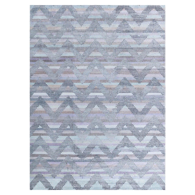 Moleskin Modern Wool and Silk Rug by Doris Leslie Blau For Sale