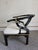 Century Furniture Vintage James Mont Style Black Laquered Horseshoe Chair Century Chair Co. For Sale - Image 4 of 8
