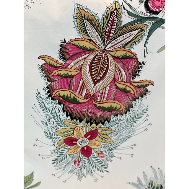 Italian Brochier Italian Fabric - Enrico Perroni Collection - Dessin Borely 20” Feather/Down Pillows - A Pair For Sale - Image 3 of 3
