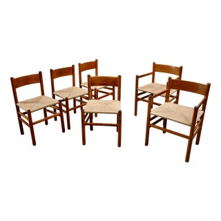 Danish Side Chairs & Armchairs, 1960s, Set of 6 For Sale