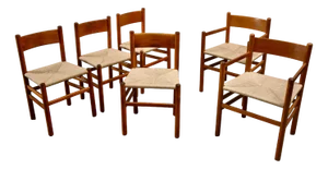 Danish Side Chairs & Armchairs, 1960s, Set of 6