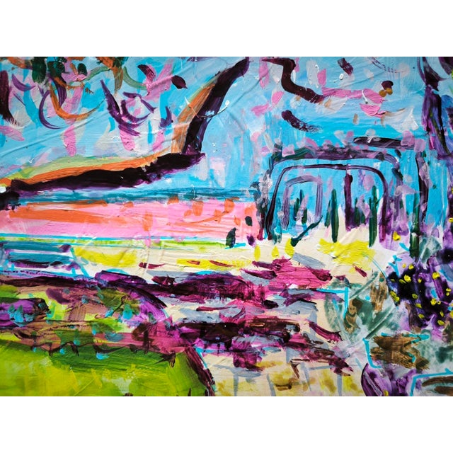 Early 21st Century Linda Clerget, Perfect Day Early Spring, Acrylic For Sale - Image 5 of 7