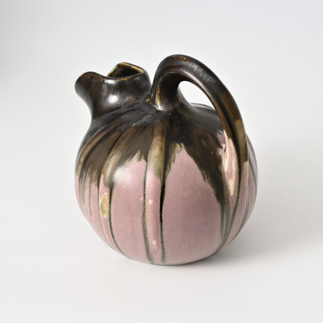 French Drip Glaze Jug frpm Gilbert Metenier, 1920s For Sale - Image 11 of 13