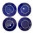 Early 21st Century Set of 8 Williams Sonoma Service Charger Chop Plates 13" Navy Blue. Portugal For Sale - Image 5 of 6