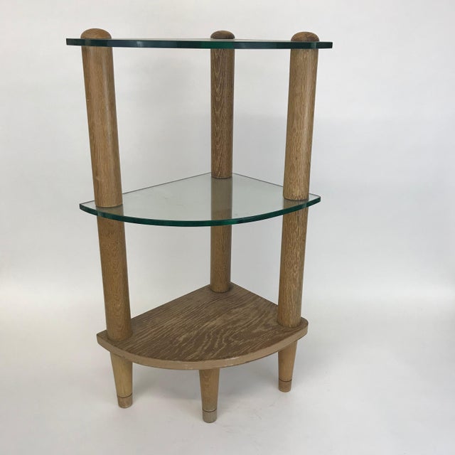 1940s Cerused Corner Shelf by Gilbert Rohde Chairish