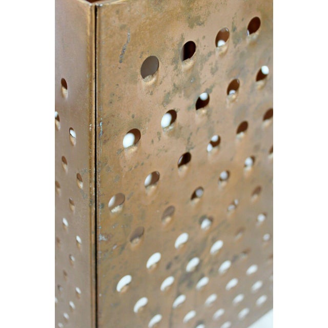 Mid Century Modern Style Copper Cheese Grater Light Fixture Chandelier