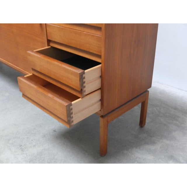 Walnut Abstracta Sideboard by Jos De Mey for Van Den Berghe-Pauvers, 1960s For Sale - Image 13 of 17