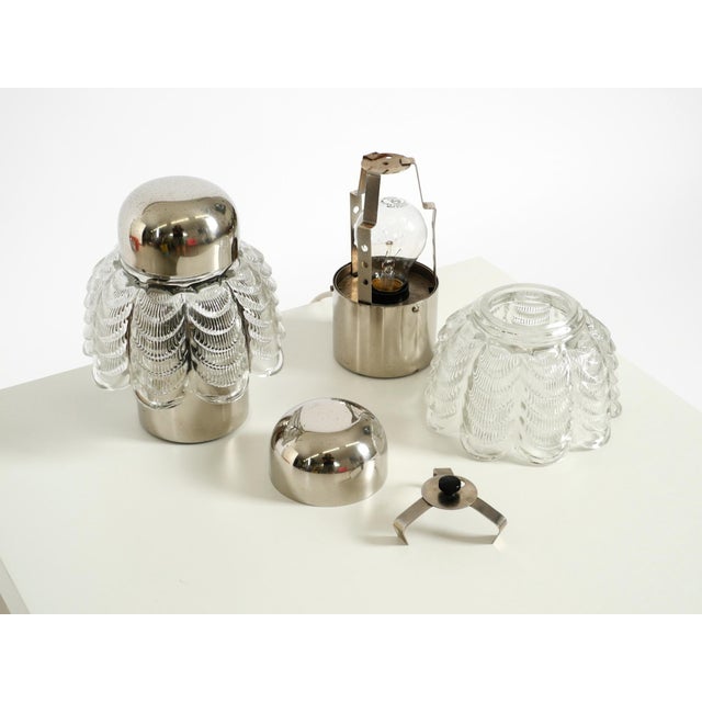Large Metal and Glass Table Lamps from Veb Narva Leuchtenbau, 1960s, Set of 2 For Sale - Image 16 of 18