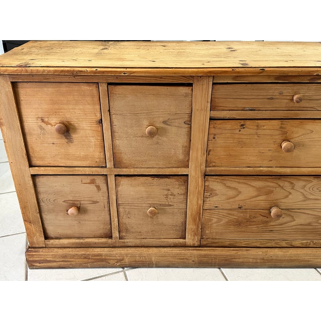 Vintage Workshop Cabinet with Drawers in Fir, 1950s For Sale - Image 13 of 18