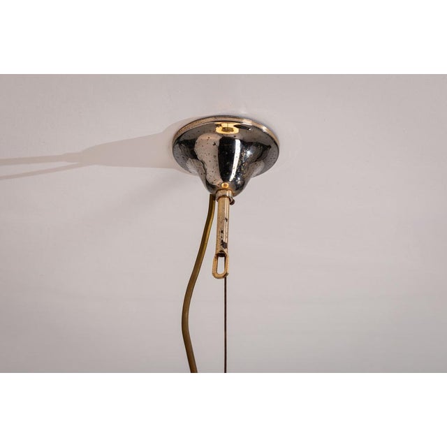 Goldenrod Pendant Lamp with Murano Glass Shade For Sale - Image 8 of 11