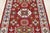 2020s Kazak Rug 4'1'' X 6' Red Wool Tribal Geometric Hand-Knotted Oriental Carpet For Sale - Image 5 of 12