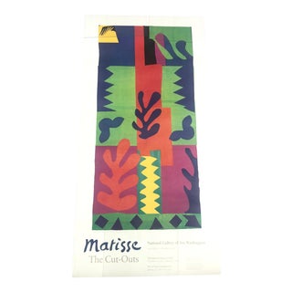 Vintage "Matisse: The Cut-Outs" Exhibition Poster Circa 1977 For Sale