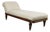 1920's Chaise Lounge With Carved Walnut Base, Newly Upholstered For Sale