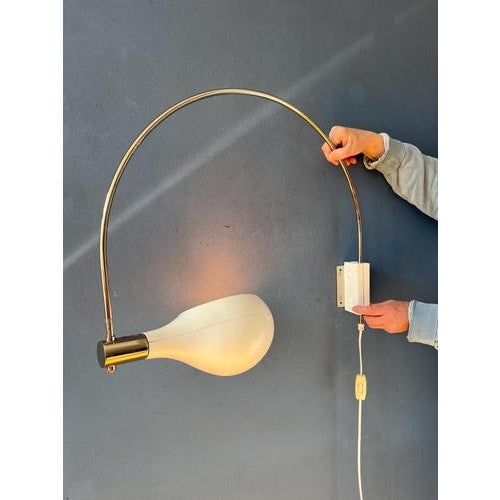 Vintage Beige Arc Wall Lamp from Temde For Sale - Image 13 of 13