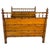 Antique French Faux Bamboo Bed Frame, Stained Pine For Sale - Image 9 of 11