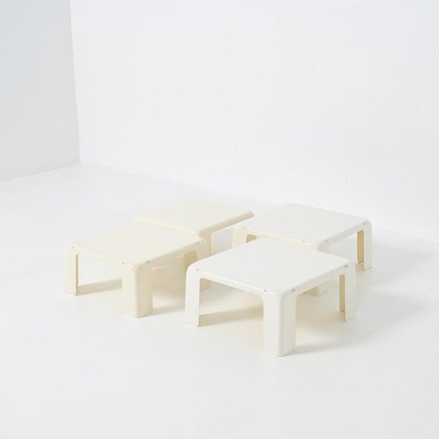 Quattro Gatti or Nesting Tables by Mario Bellini for B&B Italia / C&B Italia, 1960s, Set of 4 For Sale - Image 3 of 18