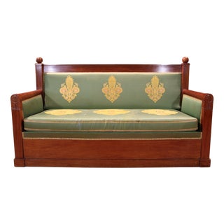 Turkish Empire Sofa with Wood Frame For Sale